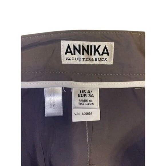 Annika Cutter & Buck Skort Womens 4 Gray Stretch Pockets Lightweight Active Golf - Picture 4 of 11